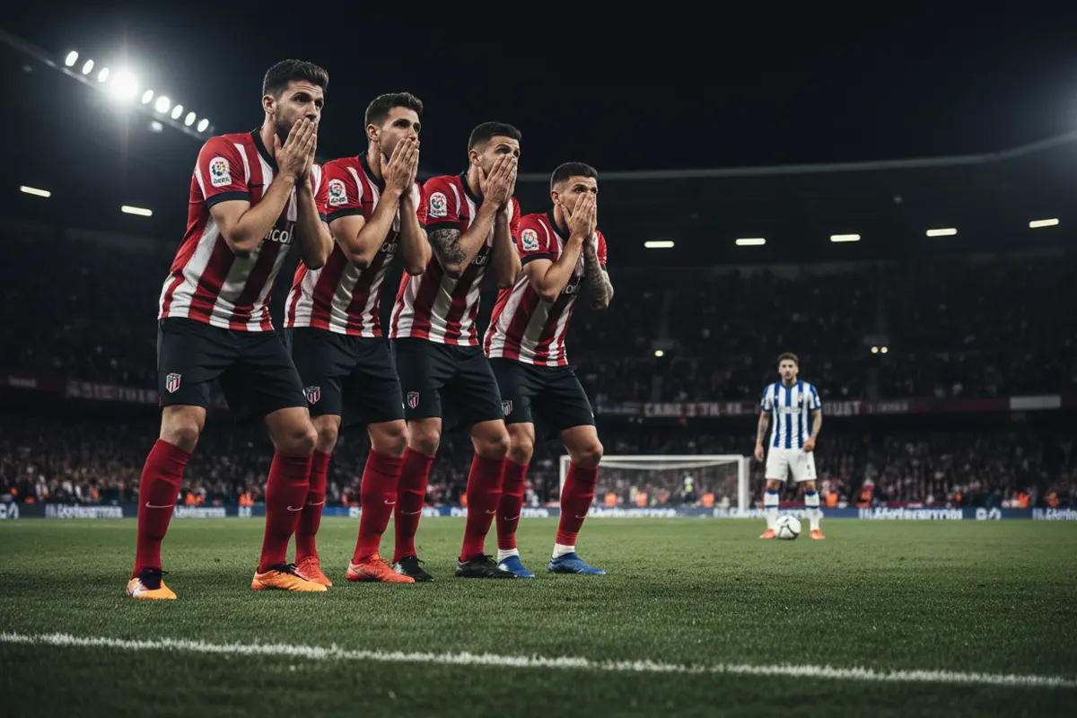 Ligne défensive alignée face à un coup franc