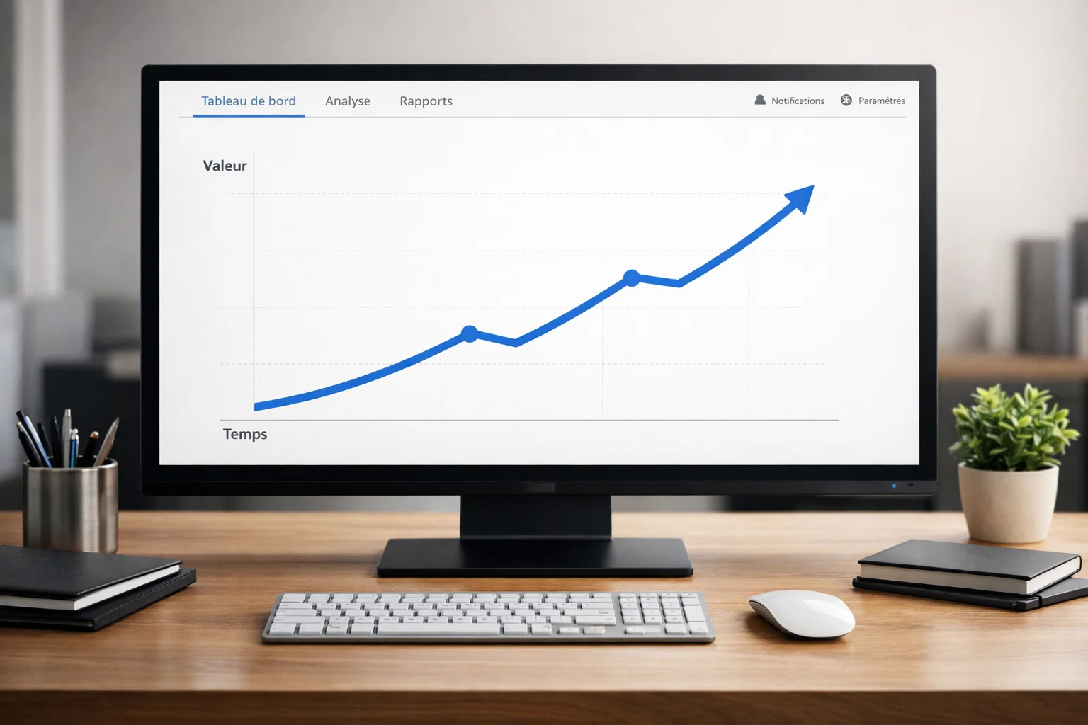 Graphique montrant l'évolution de probabilités